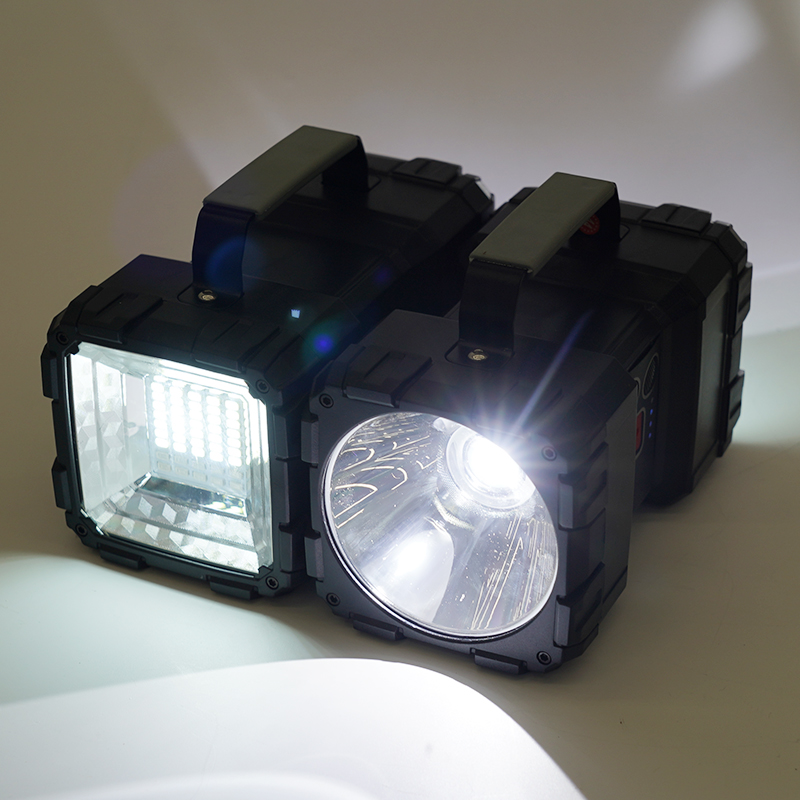Rechargeable High-power Handheld Light with ultra Bright Long-range and Multifunctional Searchlight
