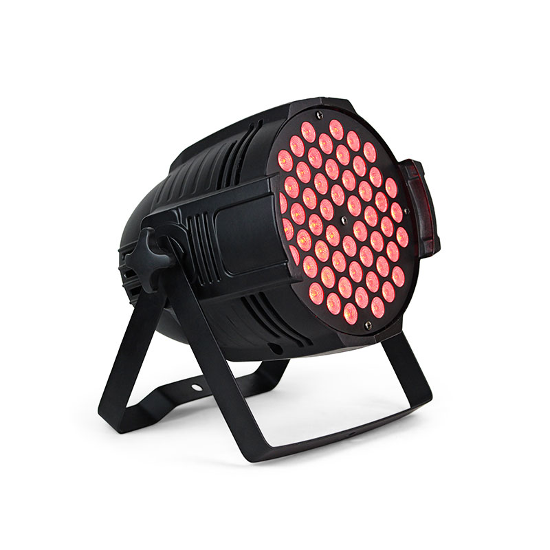 180W 54x3W LED PAR Light Indoor Stage Wash Light with RGBW Single Color or RGB 3-in-1 LEDs, 7-Channel DMX512 Control Stage Light for Party and Event Lighting