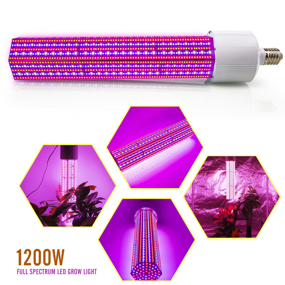 360 DegreeAluminum IP65 Grow Light Supplemental Lighting Full Spectrum Tube for Vegetables Fruits Flowers Greenhouse