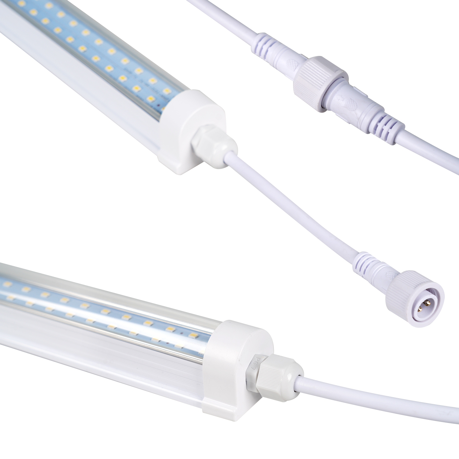 T8 waterproof lamp double rows of lamp beads 18W