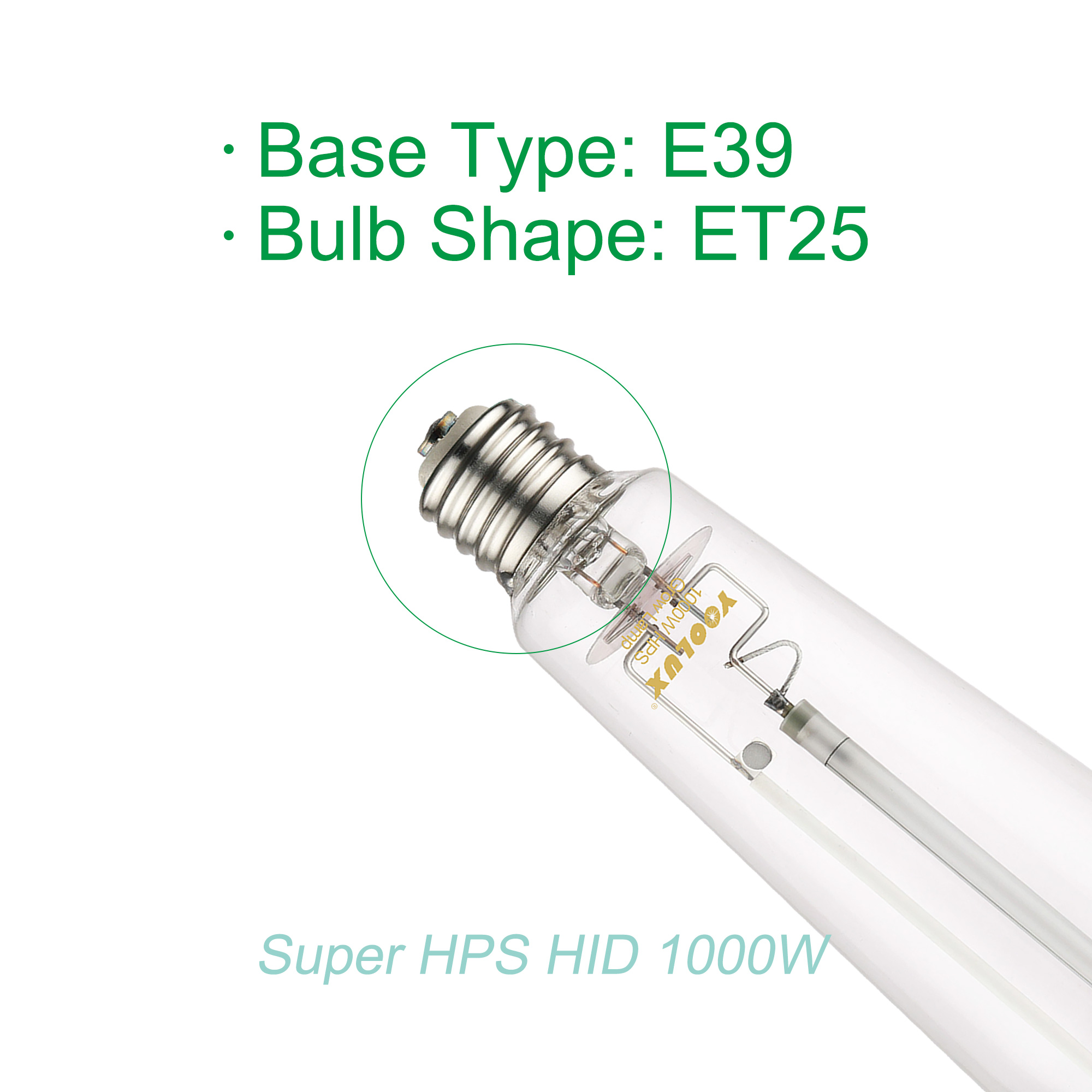 High Pressure Sodium Lighting Lamps 50W to 1000W HPS Street Lights Versatile 70W 150W 250W 400W 600W High Performance Lighting