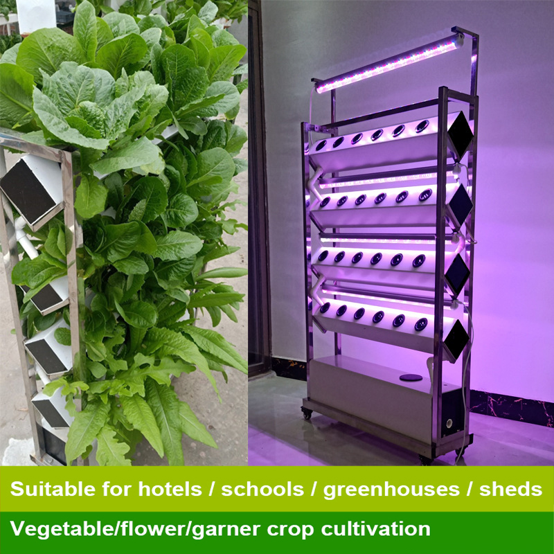 Hydroponics Vertical Farming Planting Square Channel System 100x100mm Indoor NFT Grow Kit Systems for Garden and Agricultural