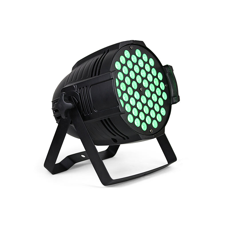 180W 54x3W LED PAR Light Indoor Stage Wash Light with RGBW Single Color or RGB 3-in-1 LEDs, 7-Channel DMX512 Control Stage Light for Party and Event Lighting