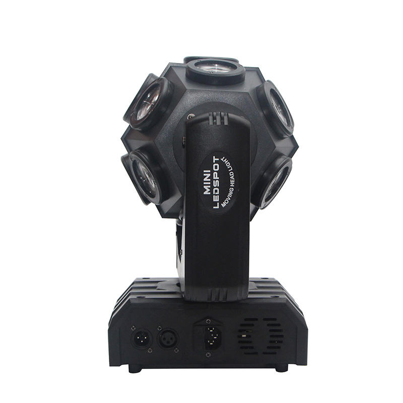 210W Moving Head Light with 18x3W Full Color 4-in-1 CREE LEDs DMX512 Sound Activated Master Slave Modes AC110-220V