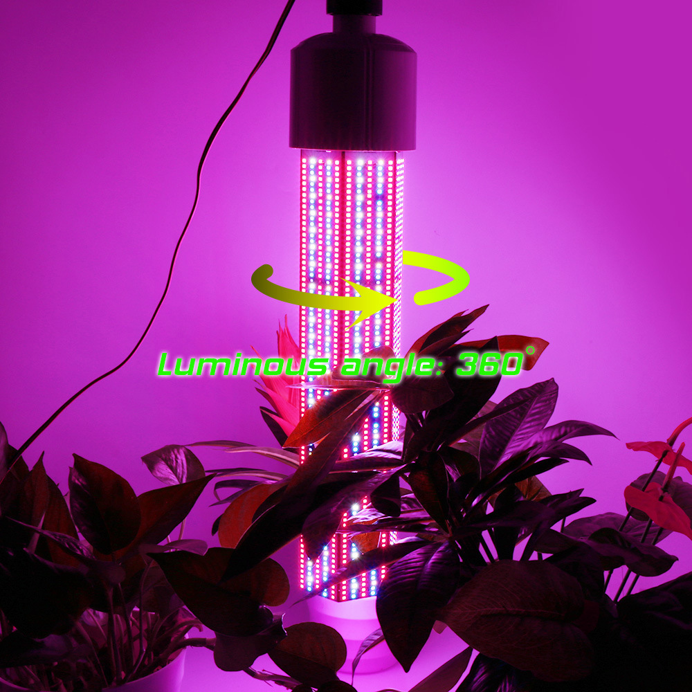 360 DegreeAluminum IP65 Grow Light Supplemental Lighting Full Spectrum Tube for Vegetables Fruits Flowers Greenhouse