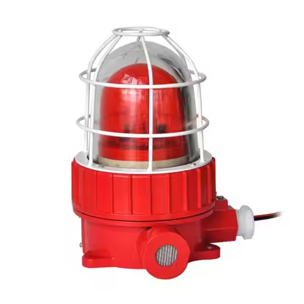 Hot Sell Atex Audible Visual Alarm Siren Red 90db 24v Dc Ip66 Explosion Proof Led Strobe signal Alarm Warning Lights
