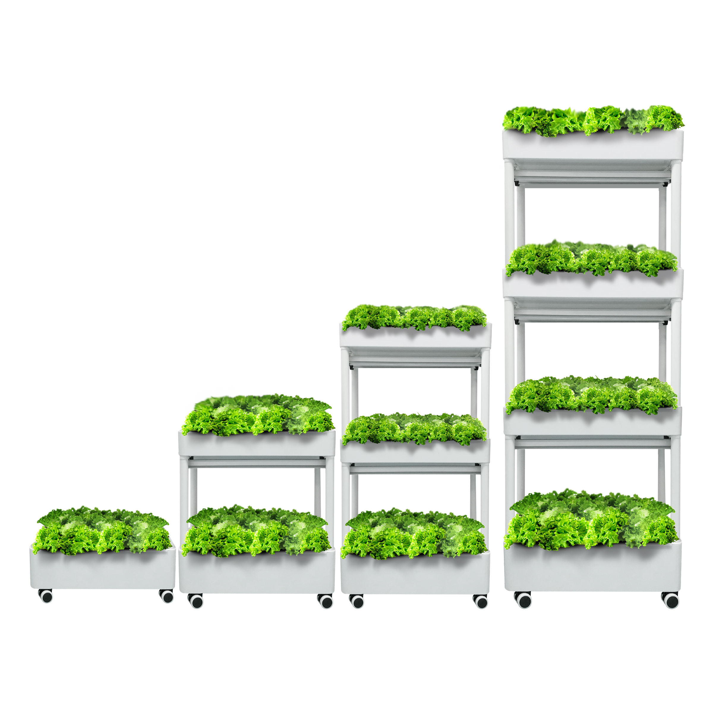 Balcony Gardening Vegetable Growing Hydroponic System for Kitchen 3-layer Smart Planter
