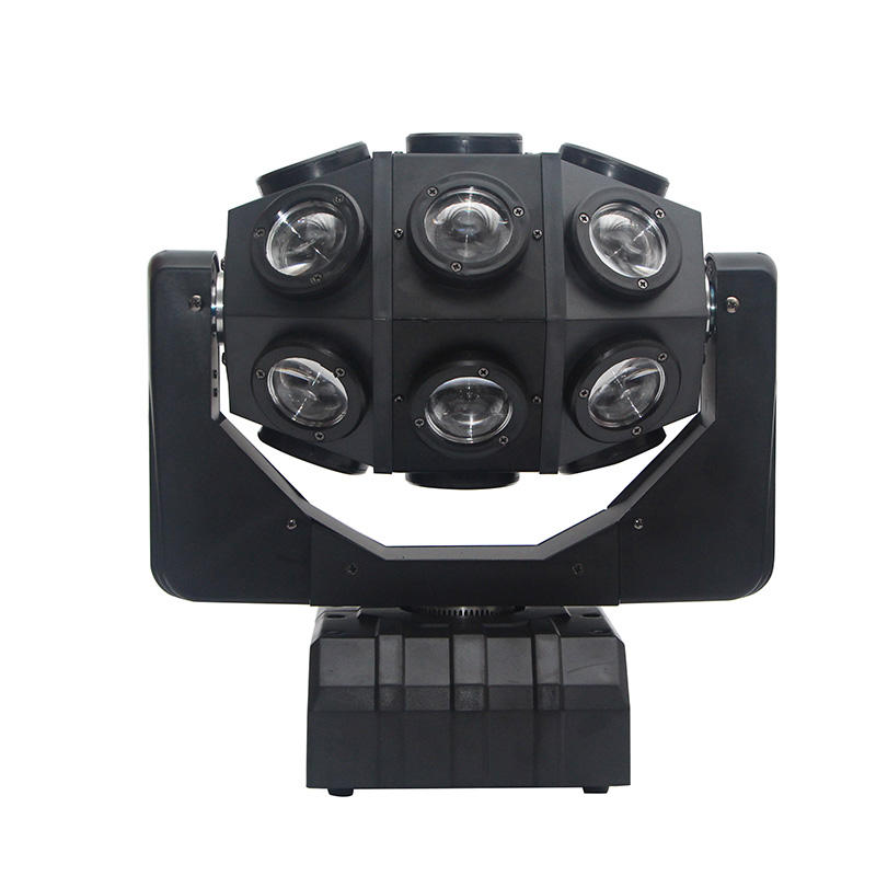 210W Moving Head Light with 18x3W Full Color 4-in-1 CREE LEDs DMX512 Sound Activated Master Slave Modes AC110-220V