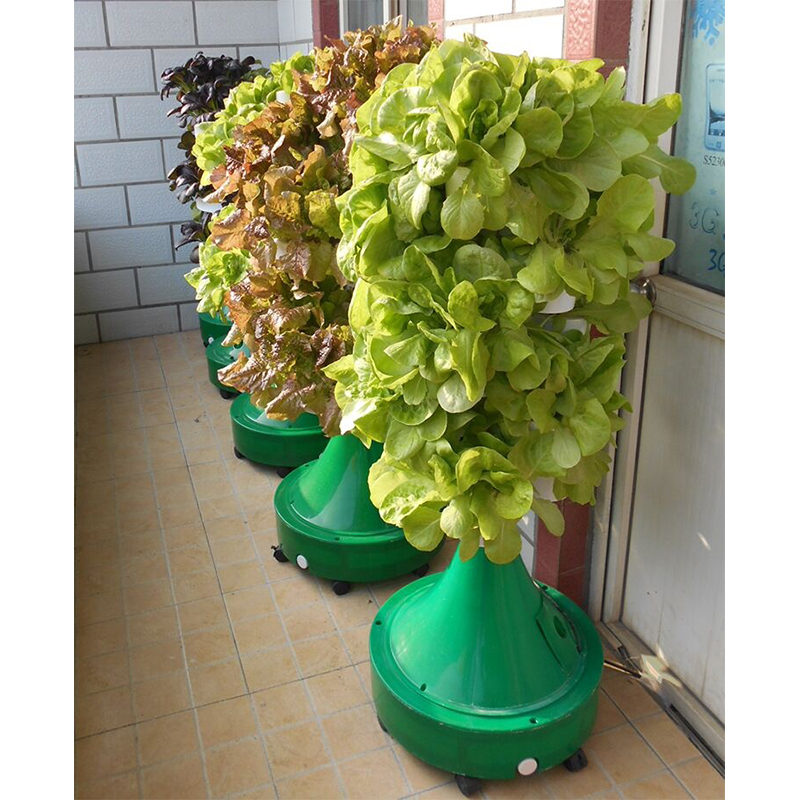 Flowerpot type soilless cultivation tower planting rack