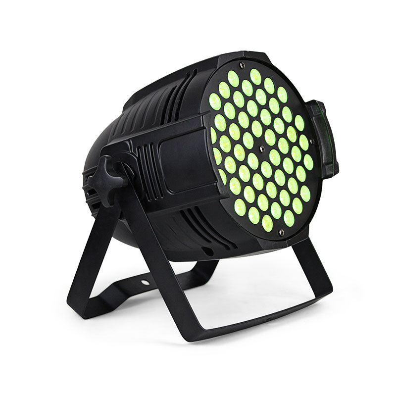 180W 54x3W LED PAR Light Indoor Stage Wash Light with RGBW Single Color or RGB 3-in-1 LEDs, 7-Channel DMX512 Control Stage Light for Party and Event Lighting