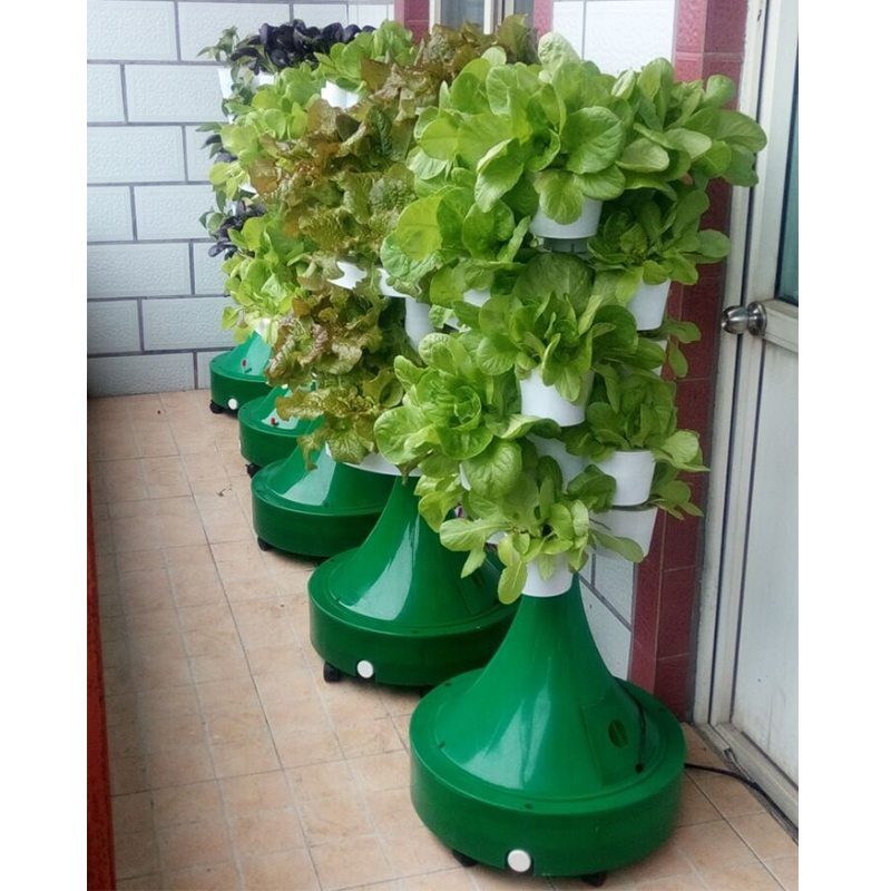 Flowerpot type soilless cultivation tower planting rack