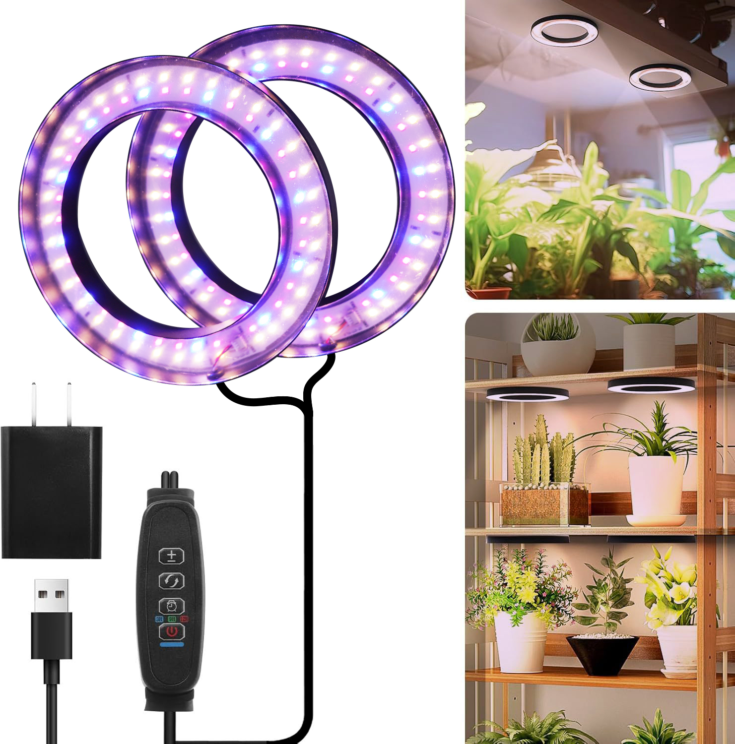 120V/240V 4-in-1 Circular Grow Lighting 4-Light Relay Controllers for Efficient Light Management