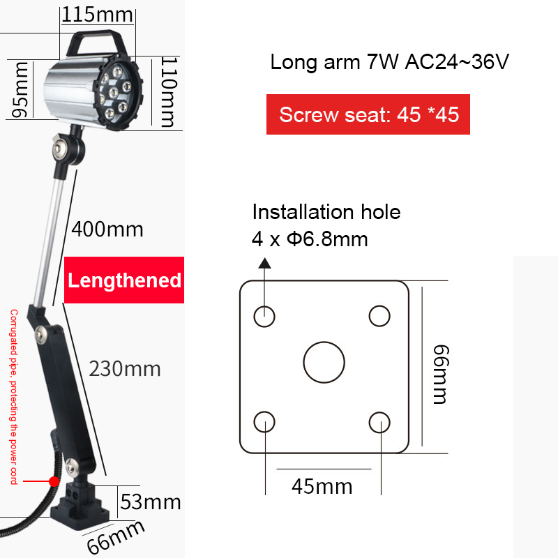 Custom 50W LED Lamp Components for CNC Machining Services Including EDM and Router Applications