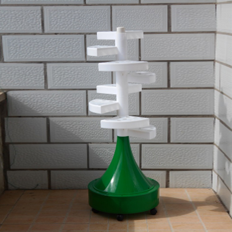 Spiral soilless cultivation tower planting rack