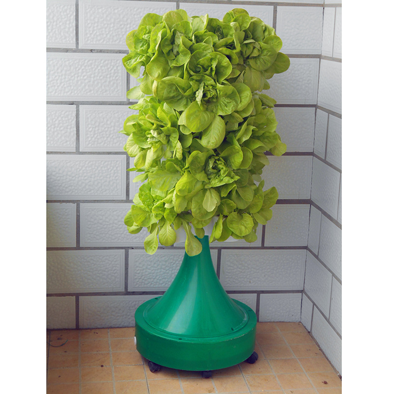 Flowerpot type soilless cultivation tower planting rack