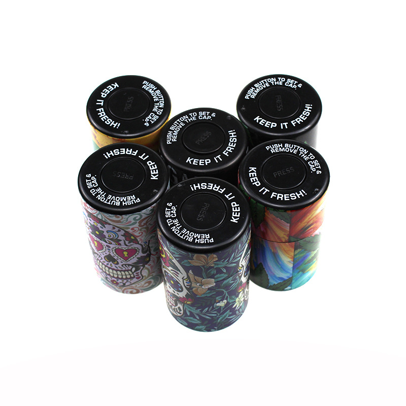 Skull hemp leaf sealed jar