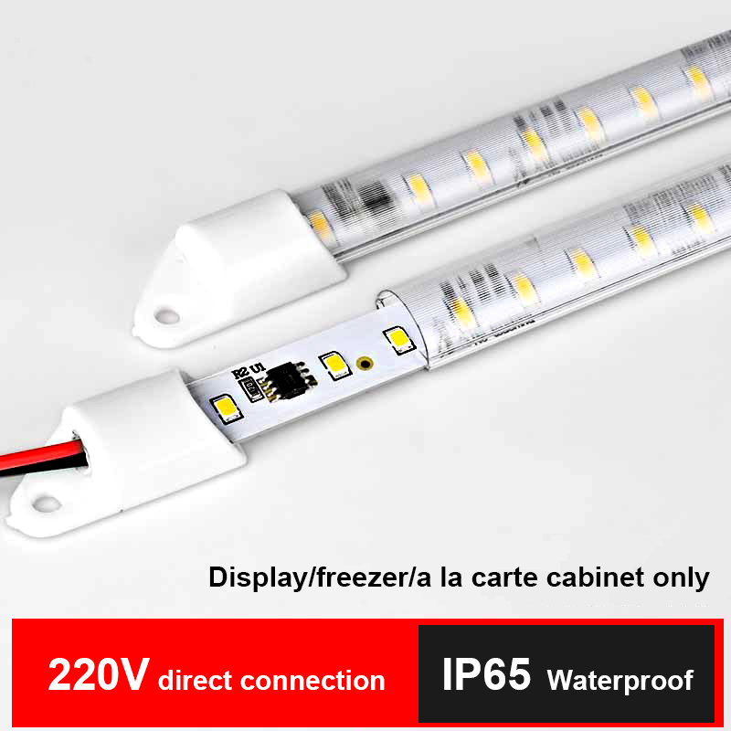 High-Visibility 220V IP65 LED Freezer Light Bars for Fresh Food Display & Refrigerator Cabinets