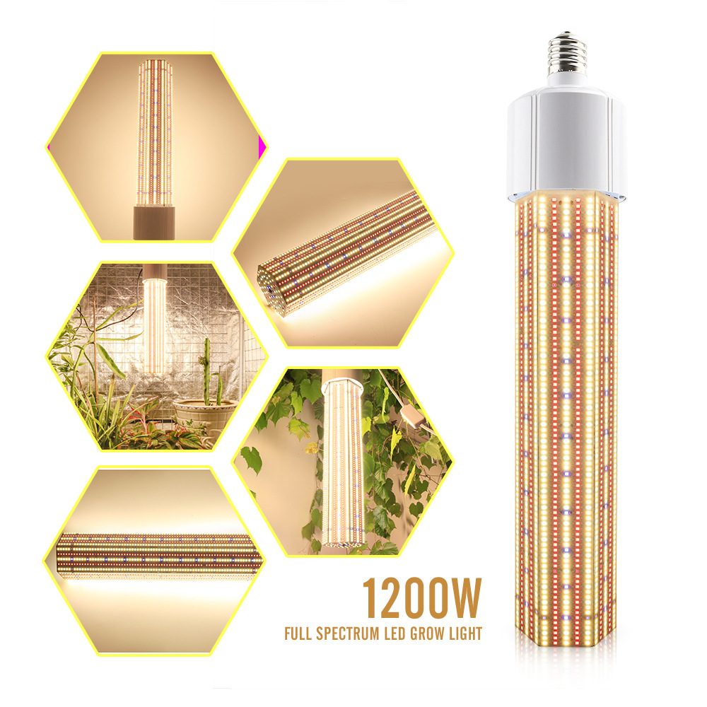 360 DegreeAluminum IP65 Grow Light Supplemental Lighting Full Spectrum Tube for Vegetables Fruits Flowers Greenhouse