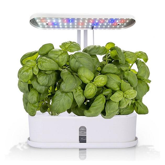 HOMEJOY Aero Smart Hydroponics Led Indoor Smart Mini Vegetable Home Garden Germination Hydrophonic Kit White Small Round