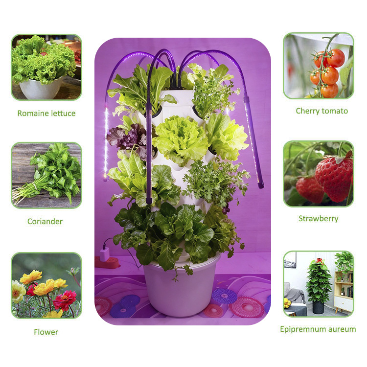 Indoor/outdoor 9 Layers 36 Holes AeroponicTower Aeroponics Herb/Flower/Vegetable Garden Vertical Hydroponic Growing Tower System