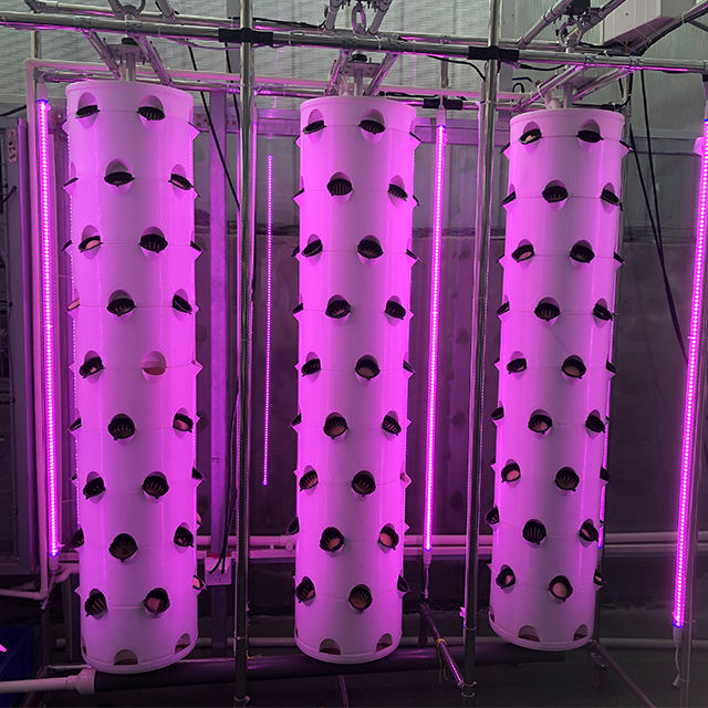 Searea Hydroponics Growing System Vertical Rotating Aeroponic Tower Farm