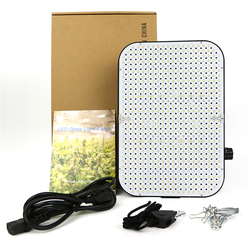 Dimmable 65W Led Grow Light for Indoor Plants Full Spectrum Built-in Fan Led Grow Light for Grow Tent