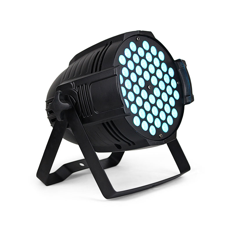 180W 54x3W LED PAR Light Indoor Stage Wash Light with RGBW Single Color or RGB 3-in-1 LEDs, 7-Channel DMX512 Control Stage Light for Party and Event Lighting