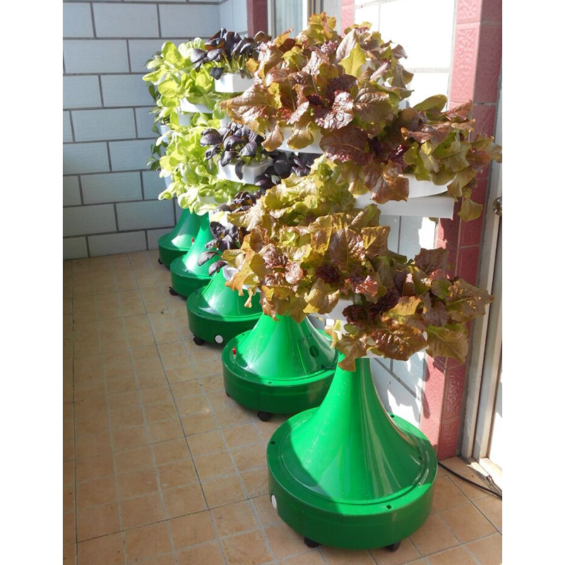 Spiral soilless cultivation tower planting rack
