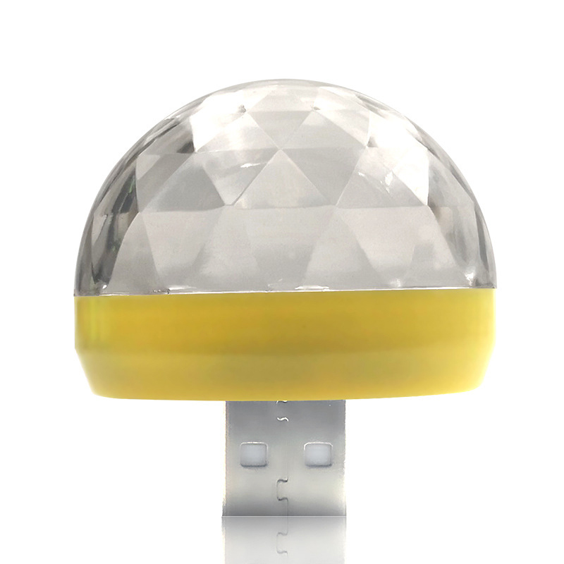 USB Mini Disco Ball Party Lights Sound Activated DJ Stage Strobe Lights Portable Led Car Atmosphere Lights for Xmas Stocking Stuffers, Parties, Karaoke, Bar 