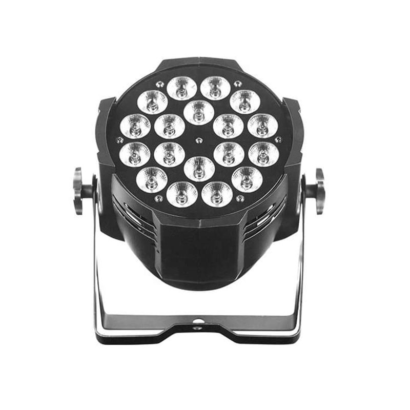 200W 18x10W 4-in-1 Full Color LED PAR Light, Indoor Stage Wash Light with Selectable Beam Angles (25°/35°/45°), DMX512 Control, Black or White Die-Cast Aluminum Housing, for Party and Event Lighting