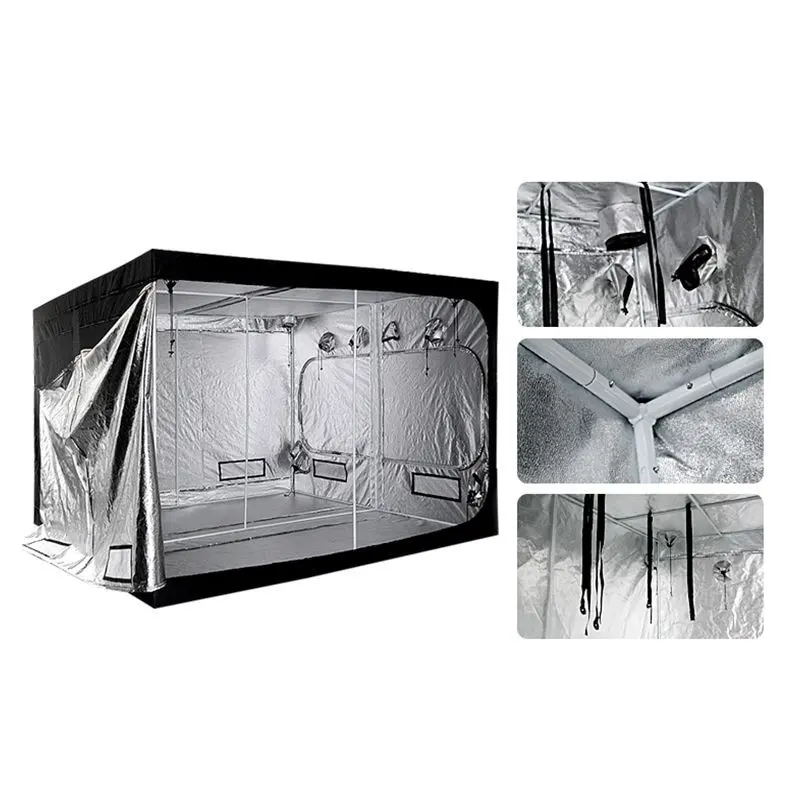 MEIJIU Hydroponics Indoor Grow 120X240x200CM 600D Grow Tent