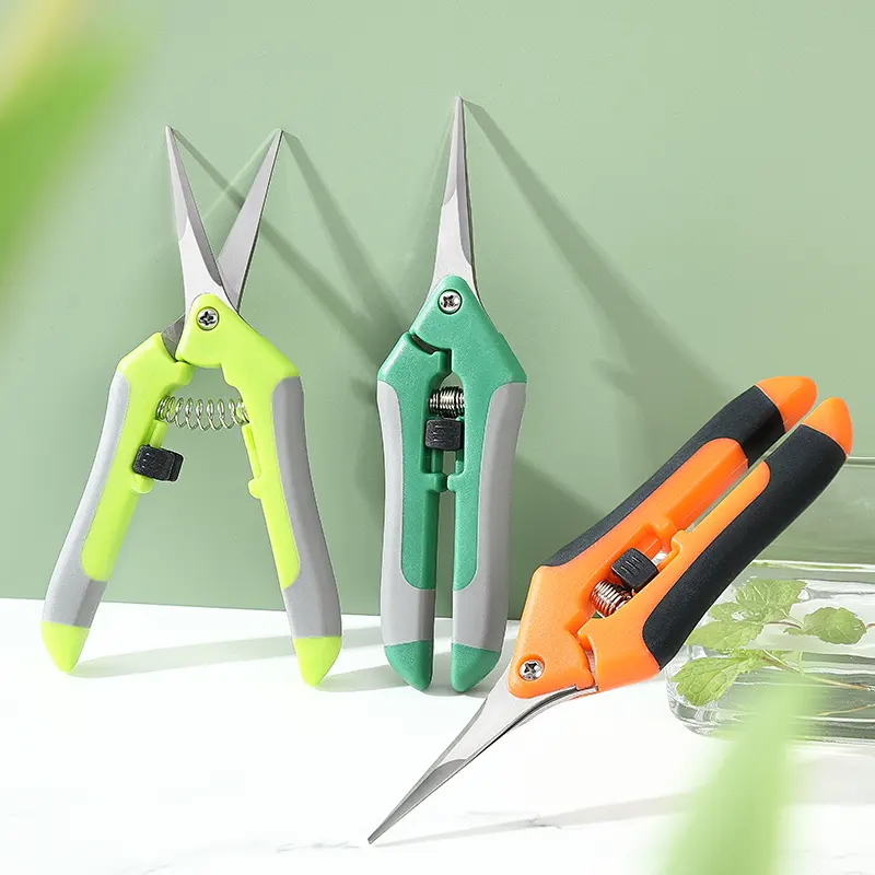 Pruning Shear Hand Pruner Straight Edge Scissors Fruit Picking Scissors