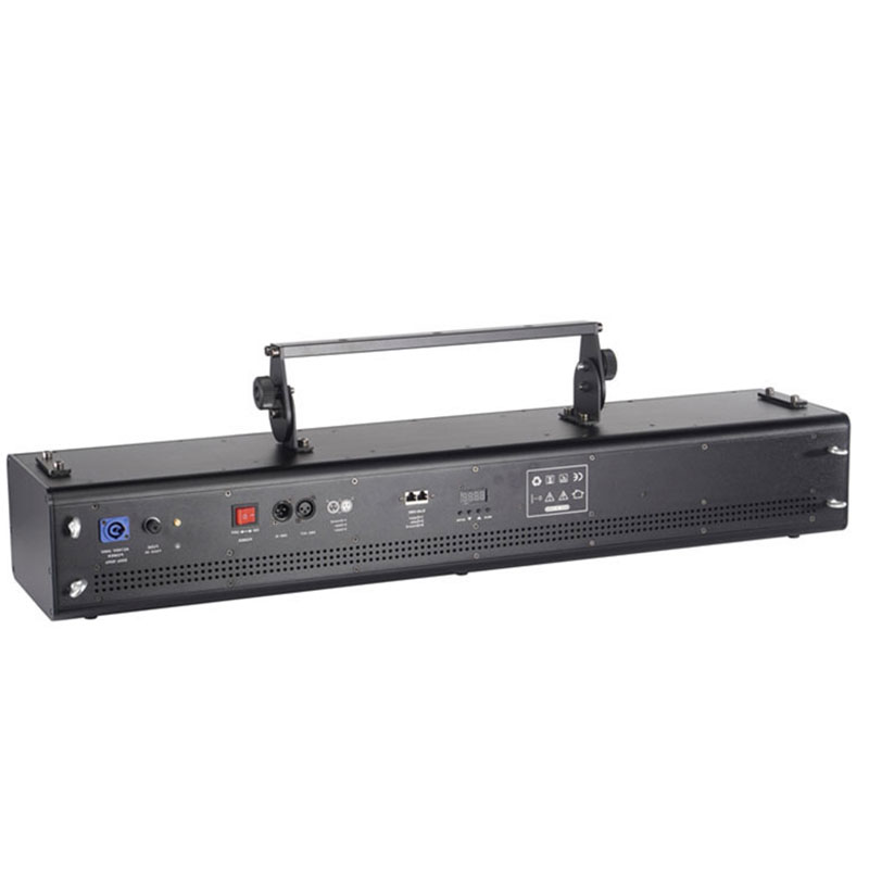 Six-Head 300w RGB Full Color Laser Stage Light, Sound Activated & DMX Control with 51 Patterns, High-Precision Scanning for Bars, Clubs, Parties, and Events