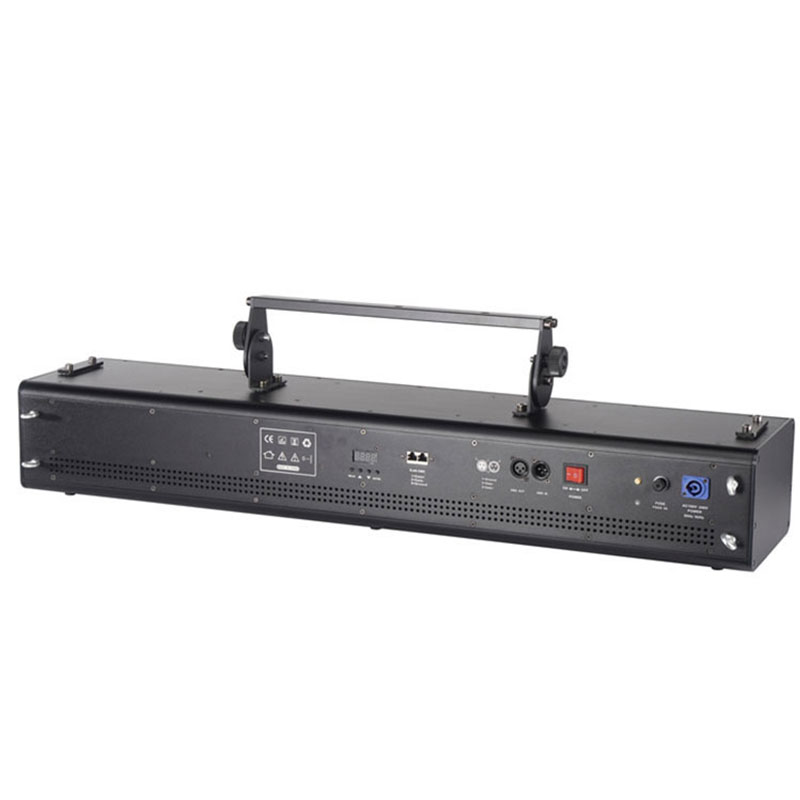 Six-Head 300w RGB Full Color Laser Stage Light, Sound Activated & DMX Control with 51 Patterns, High-Precision Scanning for Bars, Clubs, Parties, and Events