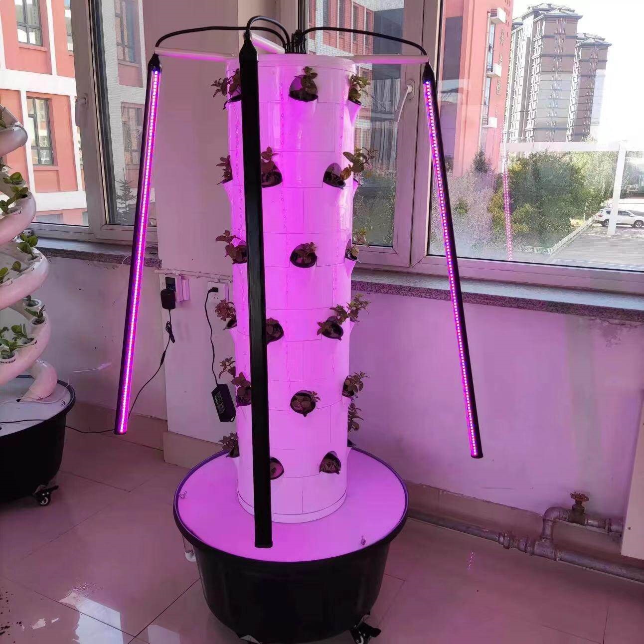 Vertical Aeroponics System Home Tower Gardening Indoor Hydroponic Systems