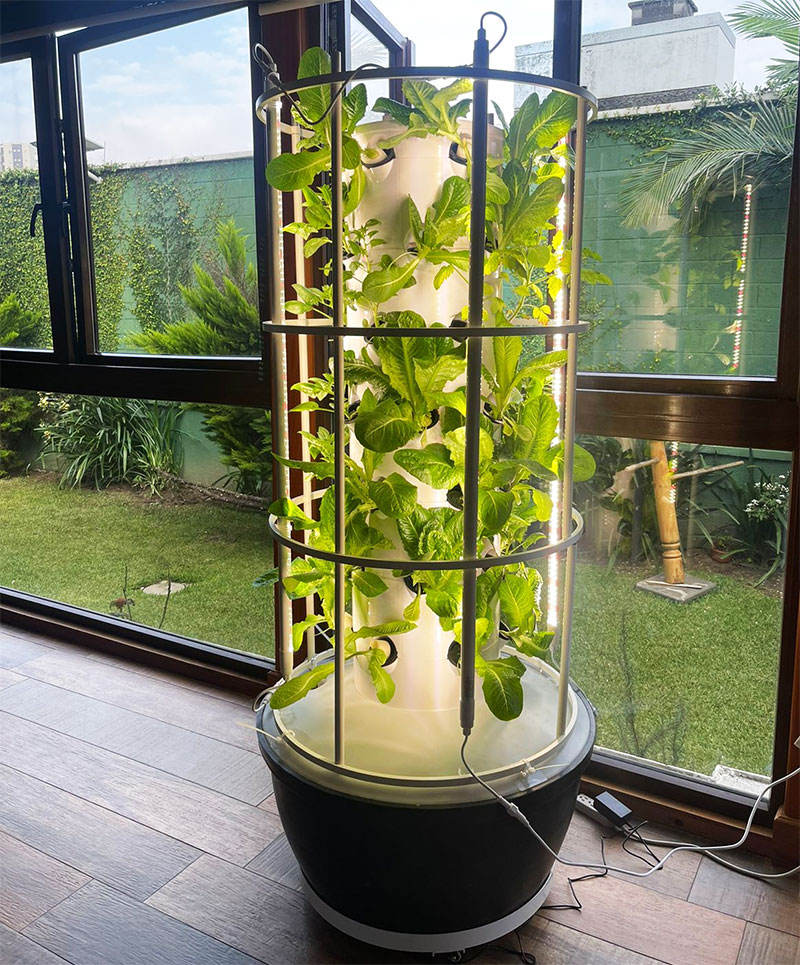 Vertical Aeroponics System Home Tower Gardening Indoor Hydroponic Systems