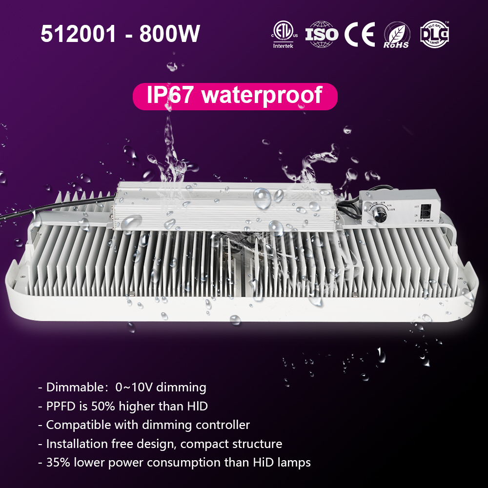 Energy Efficient 120W Double Sided Full Spectrum LED Grow Light Under Canopy Lighting Dimmable Plant Growth Light Strip