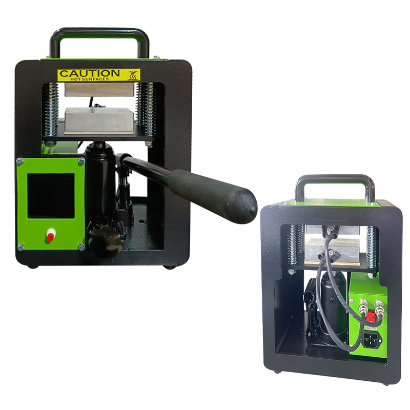 Manual hydraulic upper and lower plate heating rosin pressing machine (5 tons pressure)