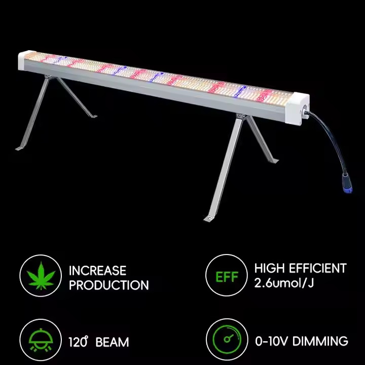Supplemental Lighting Undercanopy LED Grow Bars for Canopies Cob LM301H Aluminum IP66 Spectrum Color for Plant Bloom