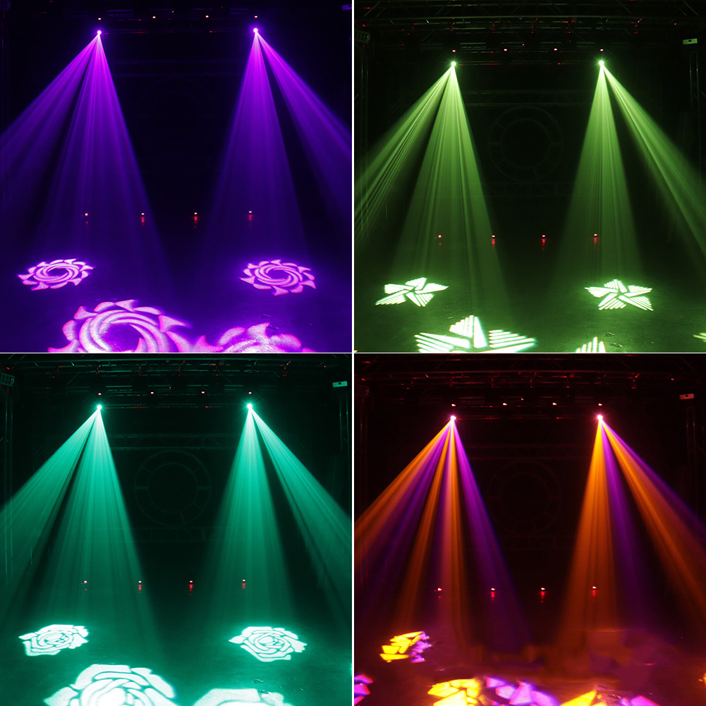 Disco Stage Spot 60W LED Moving Head Beam Spot Light with Led Ring for Stage Lighting