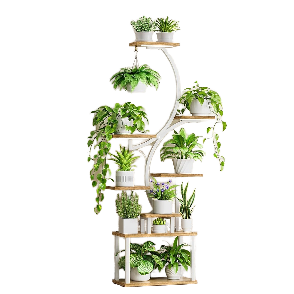 Modern Nordic Metal Plant Stand, Eco-Friendly 3-6L Desktop Flower Pot Holder for Corner Decor & Wedding Cake Display