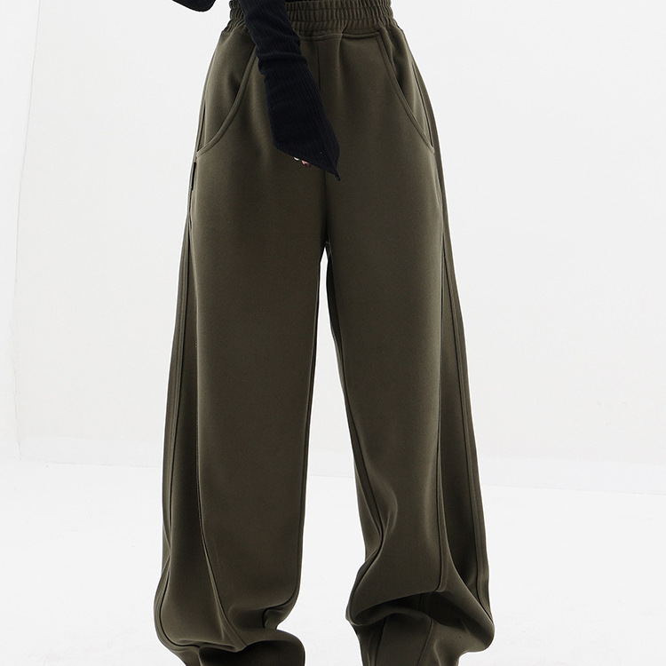 New high-waisted slimming wide-leg casual pants for spring 2025