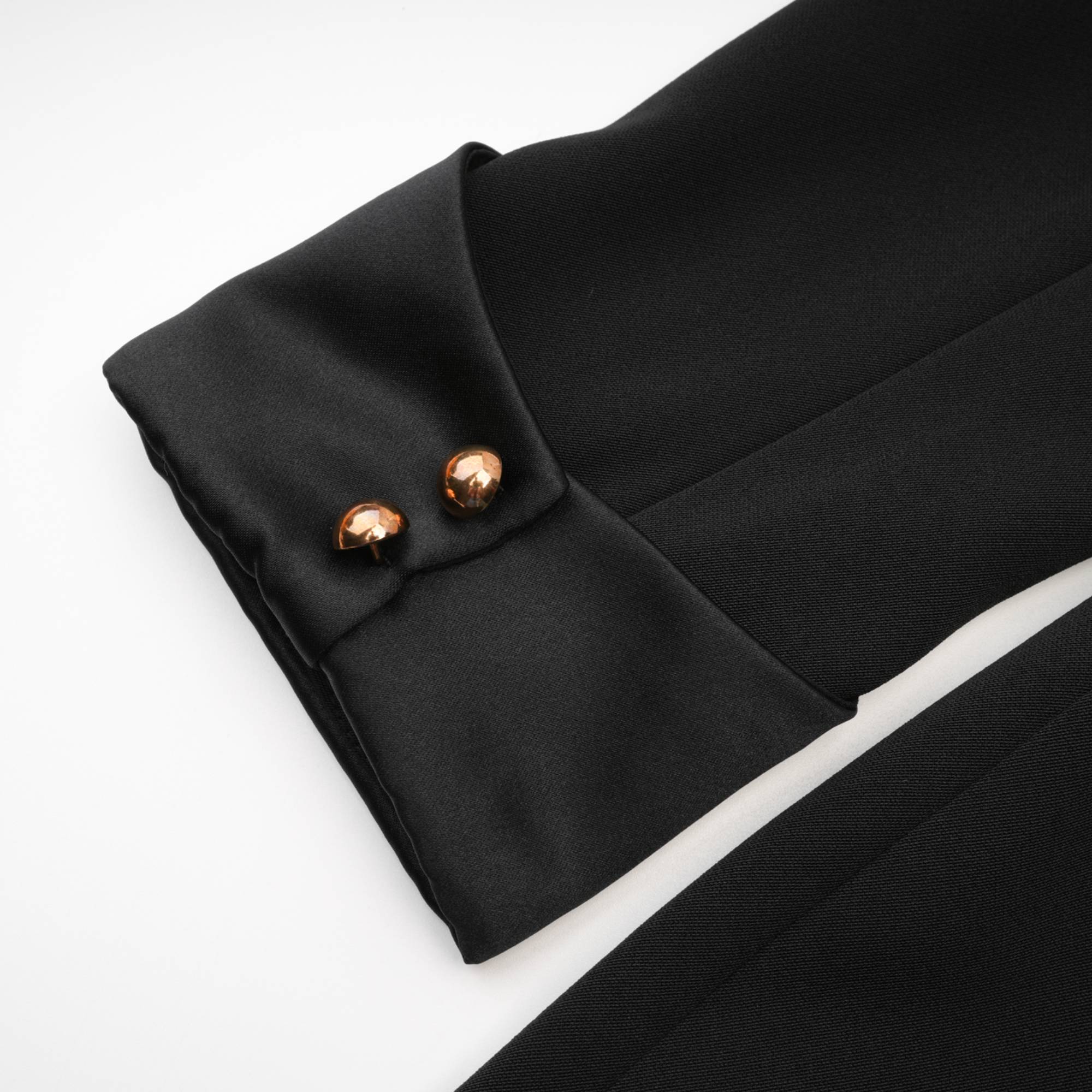 Fiadh black double-breasted mini dress