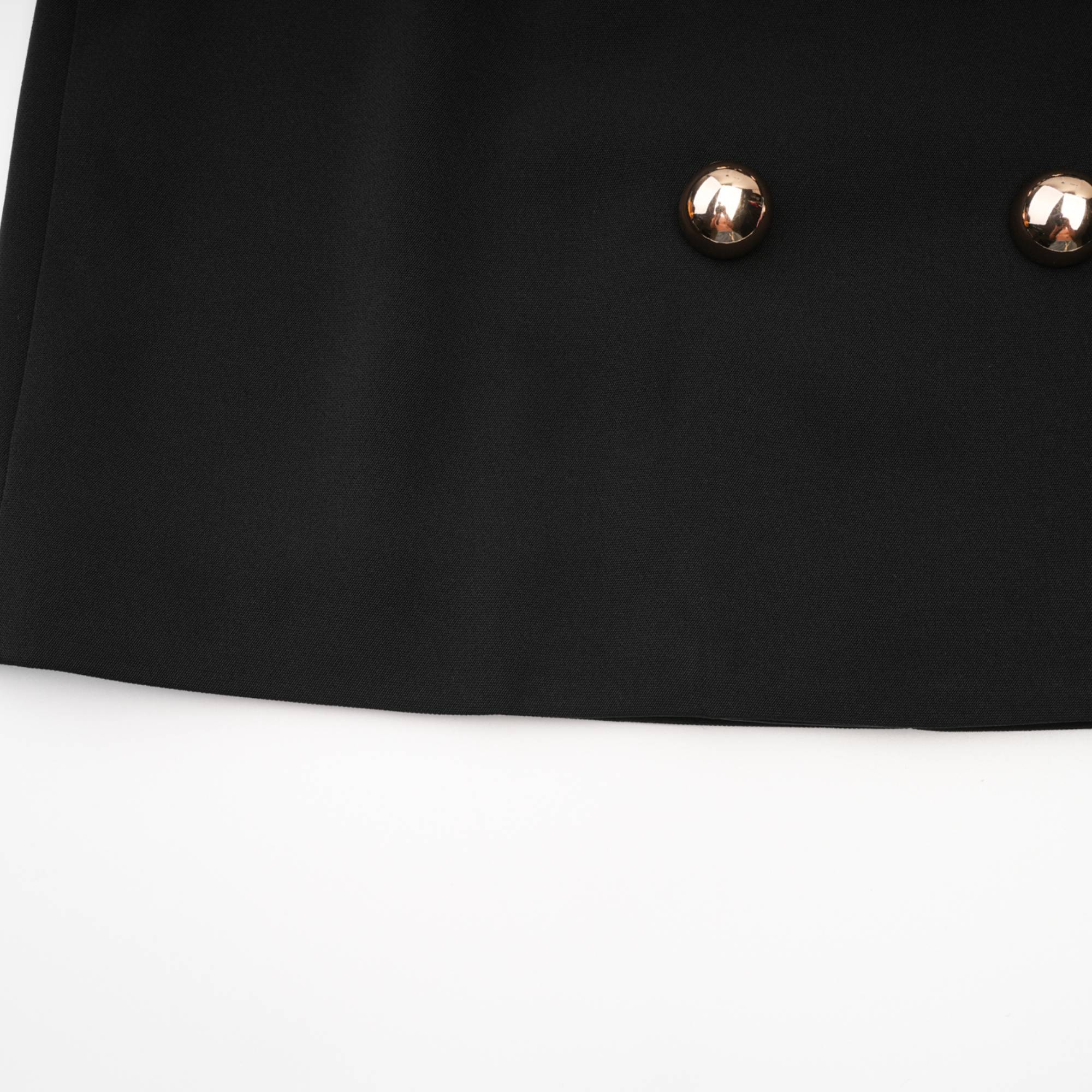 Fiadh black double-breasted mini dress