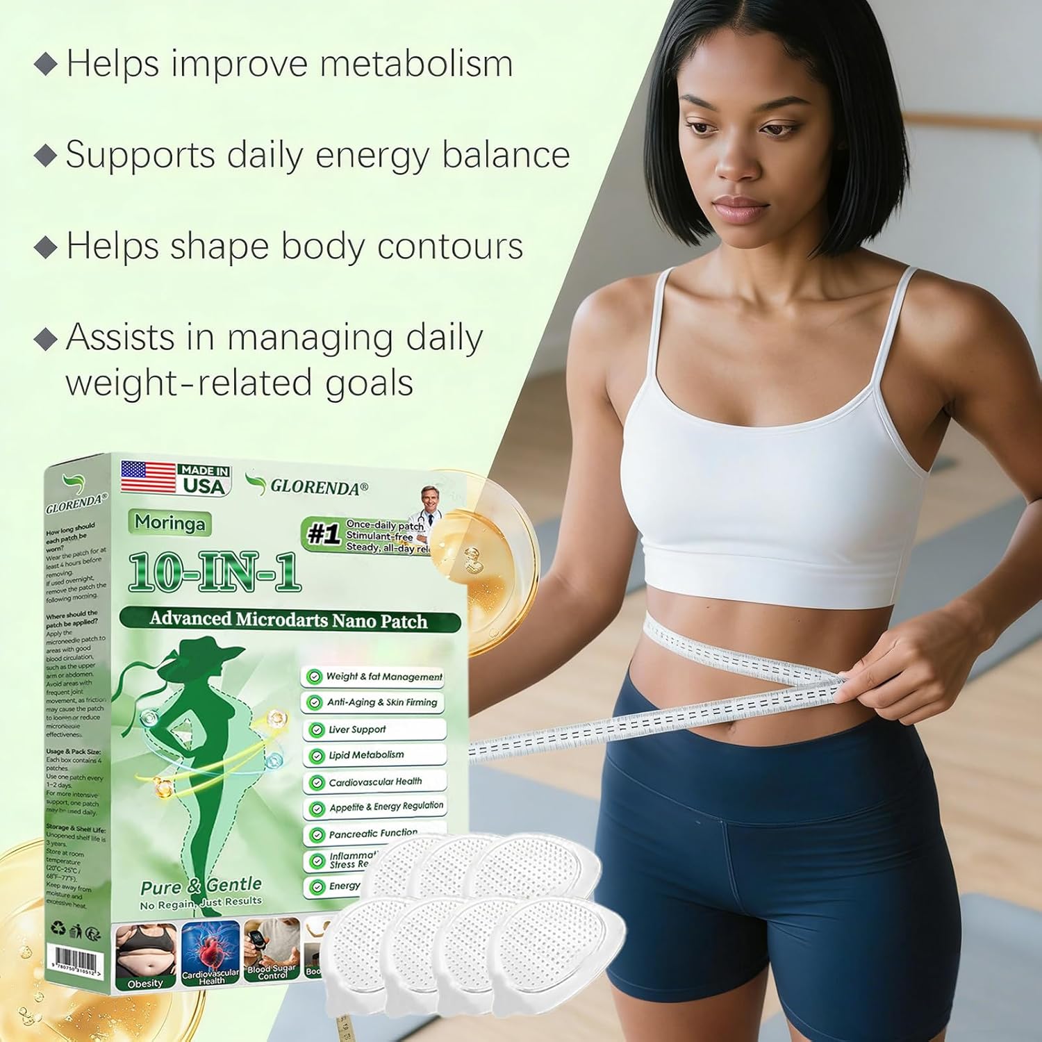 2026 Moringa Patch New Professional Moringa 10-in-1 Nano Microdarts Patch-3BOX