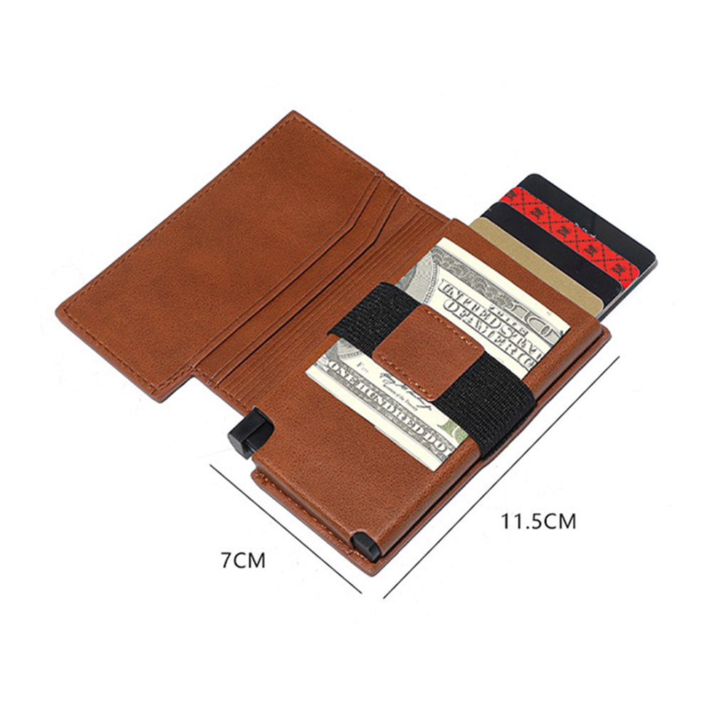 Personalized RFID Blocking Leather Wallet With Pop Up Card Holder | GC013