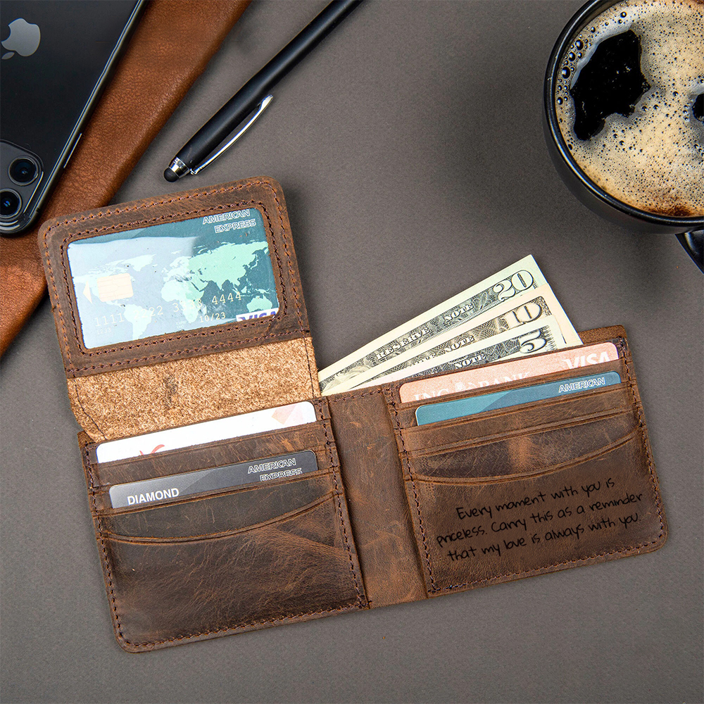 Personalized Vintage Leather Wallet | GC012