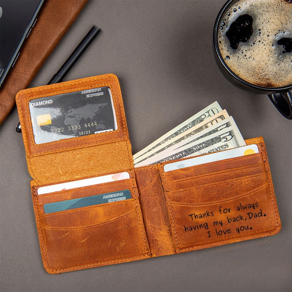 Personalized Vintage Leather Wallet | GC012