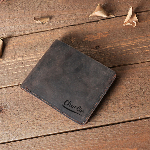 Personalized Vintage Leather Wallet | GC012