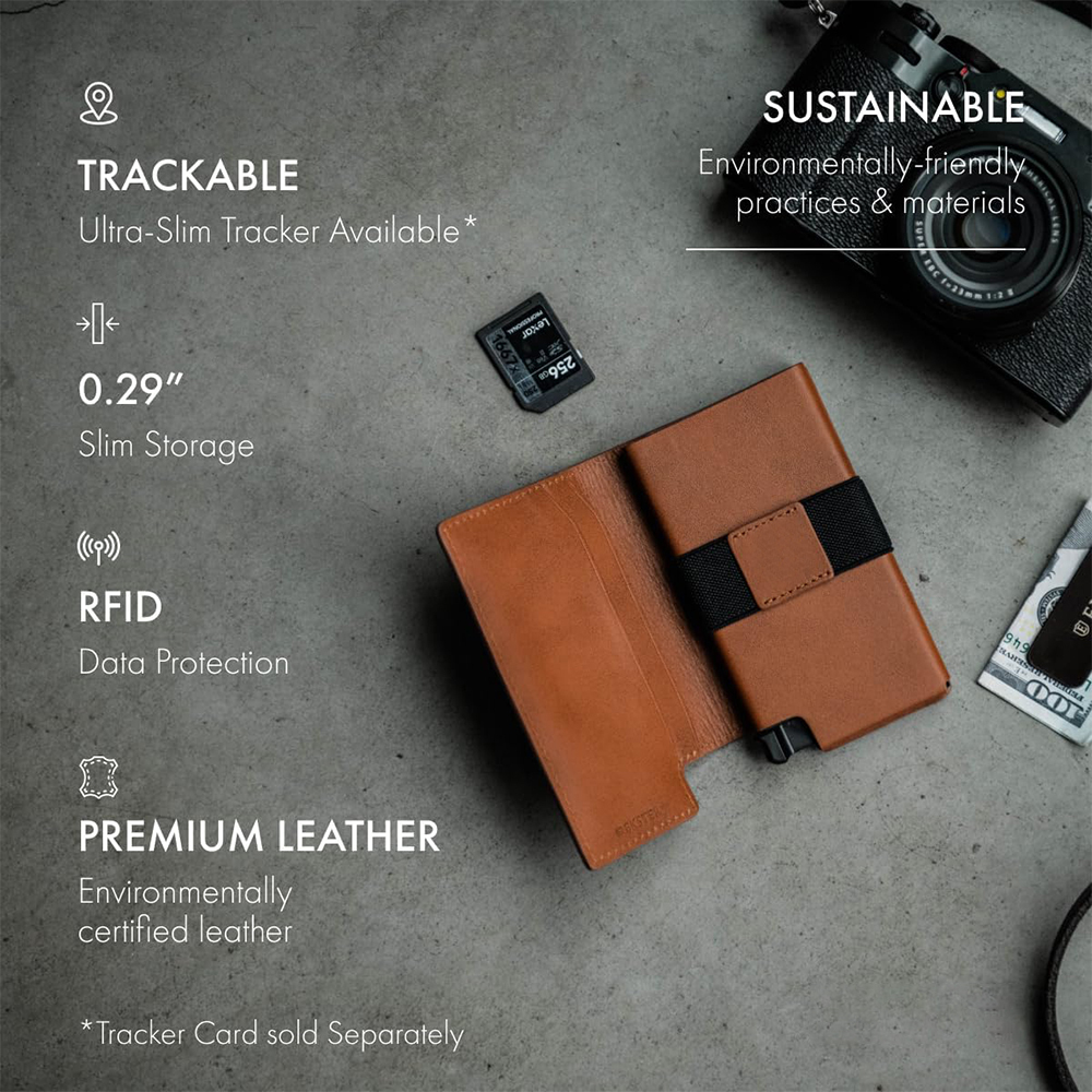 Personalized RFID Blocking Leather Wallet With Pop Up Card Holder | GC013